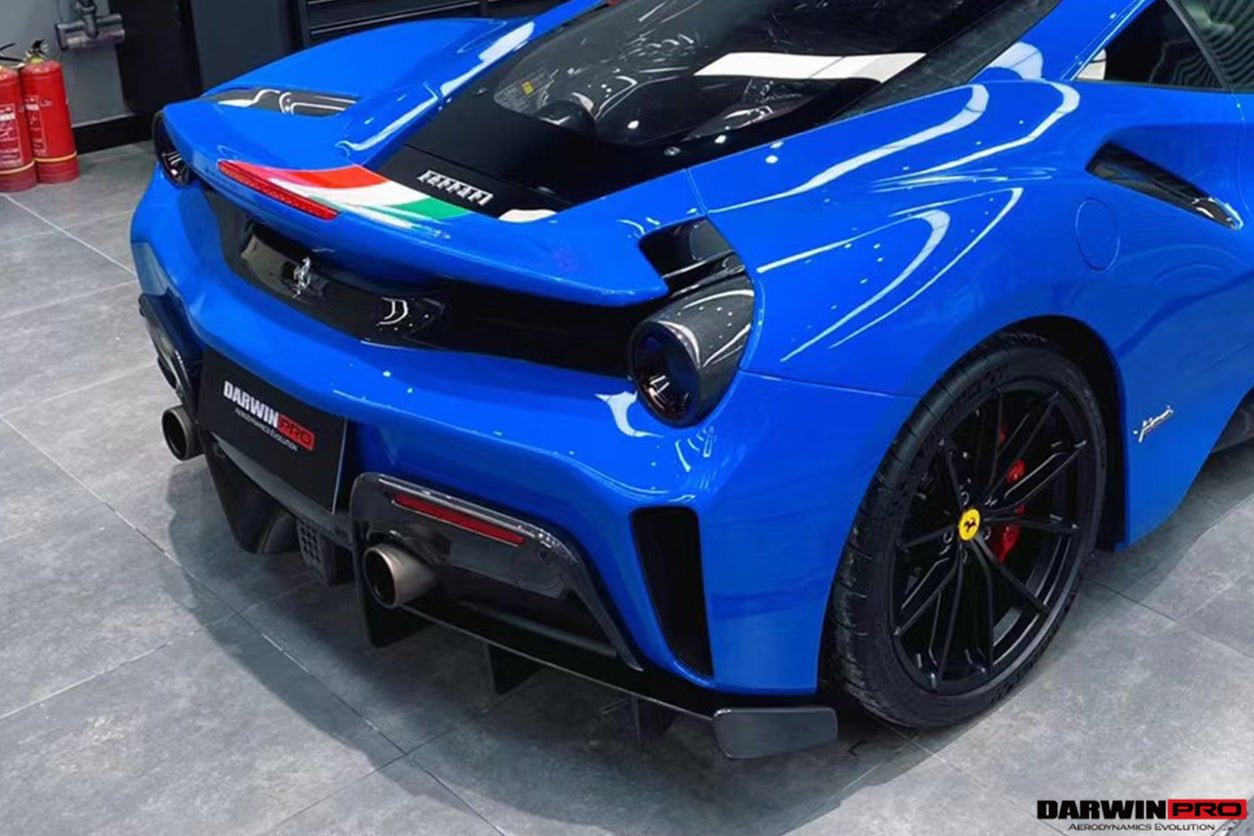 2018 - 2022 Ferrari 488 Pista Origenal Rear Bumper Carbon Fiber Upper Shell
